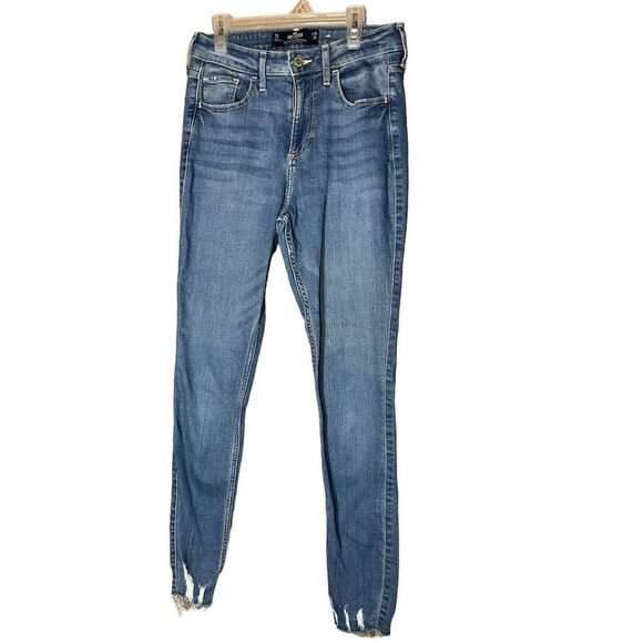 Hollister Curvy High Rise Super Skinny Jeans Size 7 - Picture 1 of 6